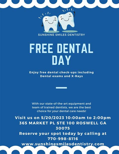 free dental days.